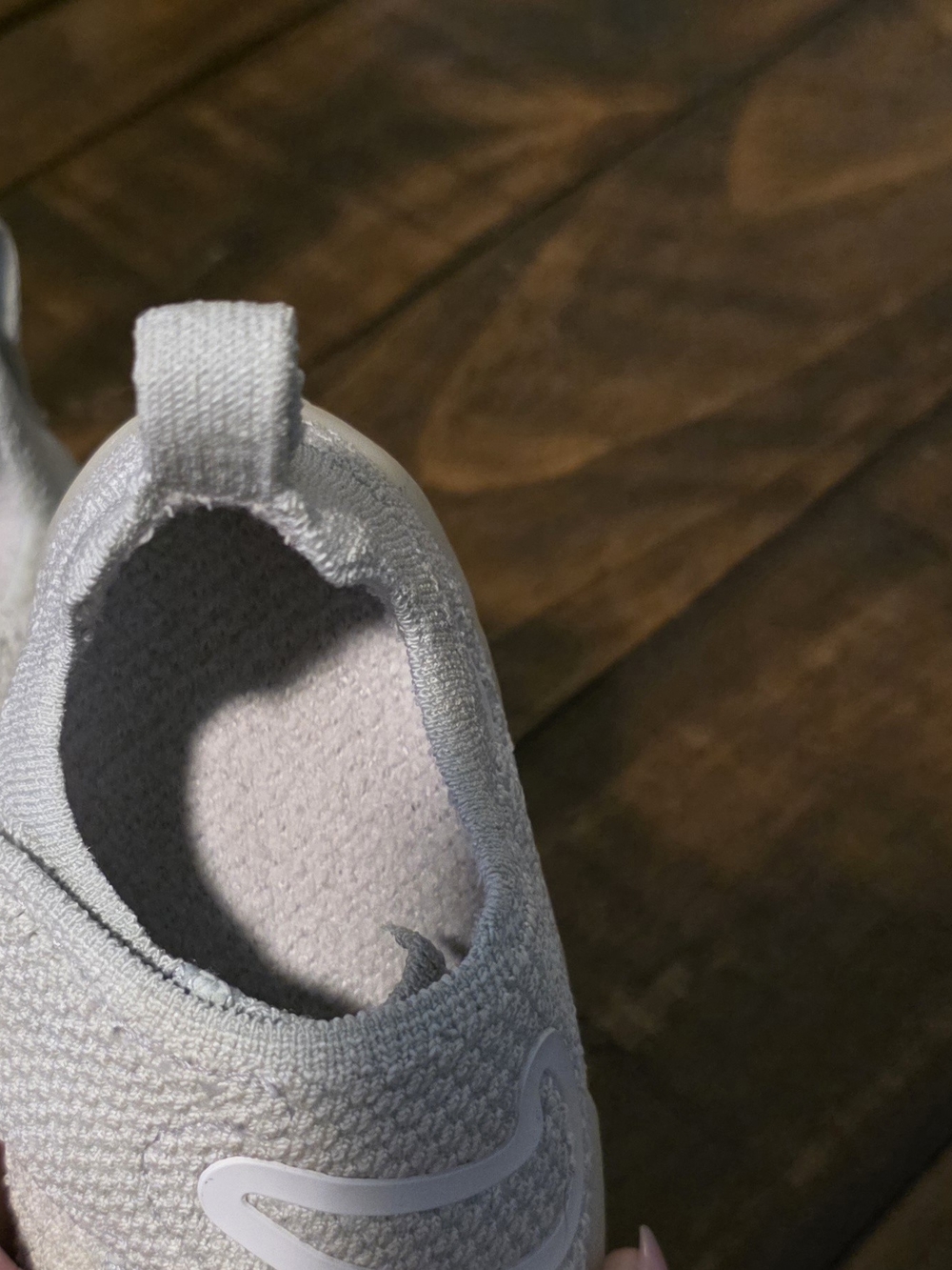 Nike Kids Slip-On Knit Shoes in Light Gray - Picture 3 of 5